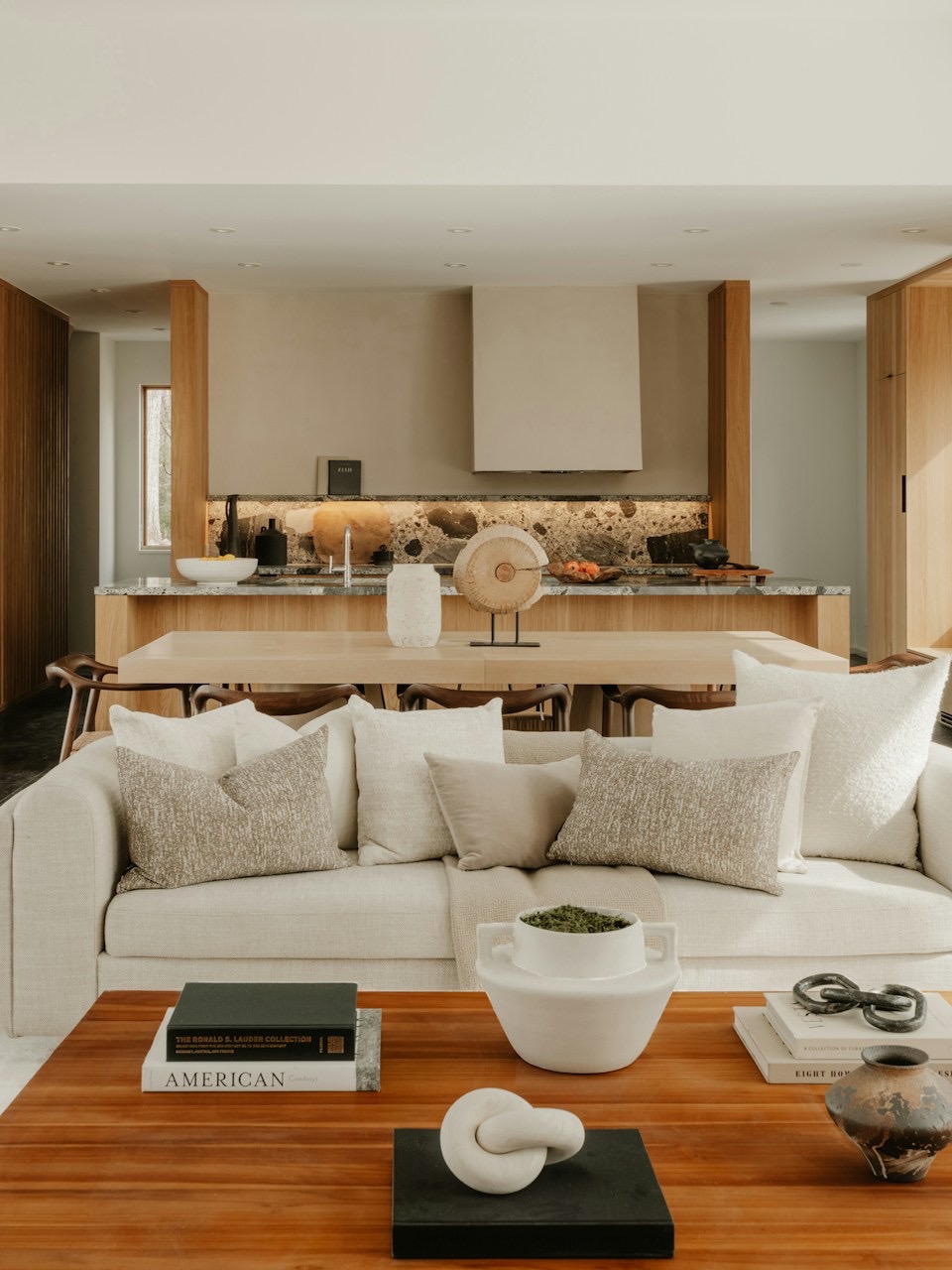 An open-plan living room